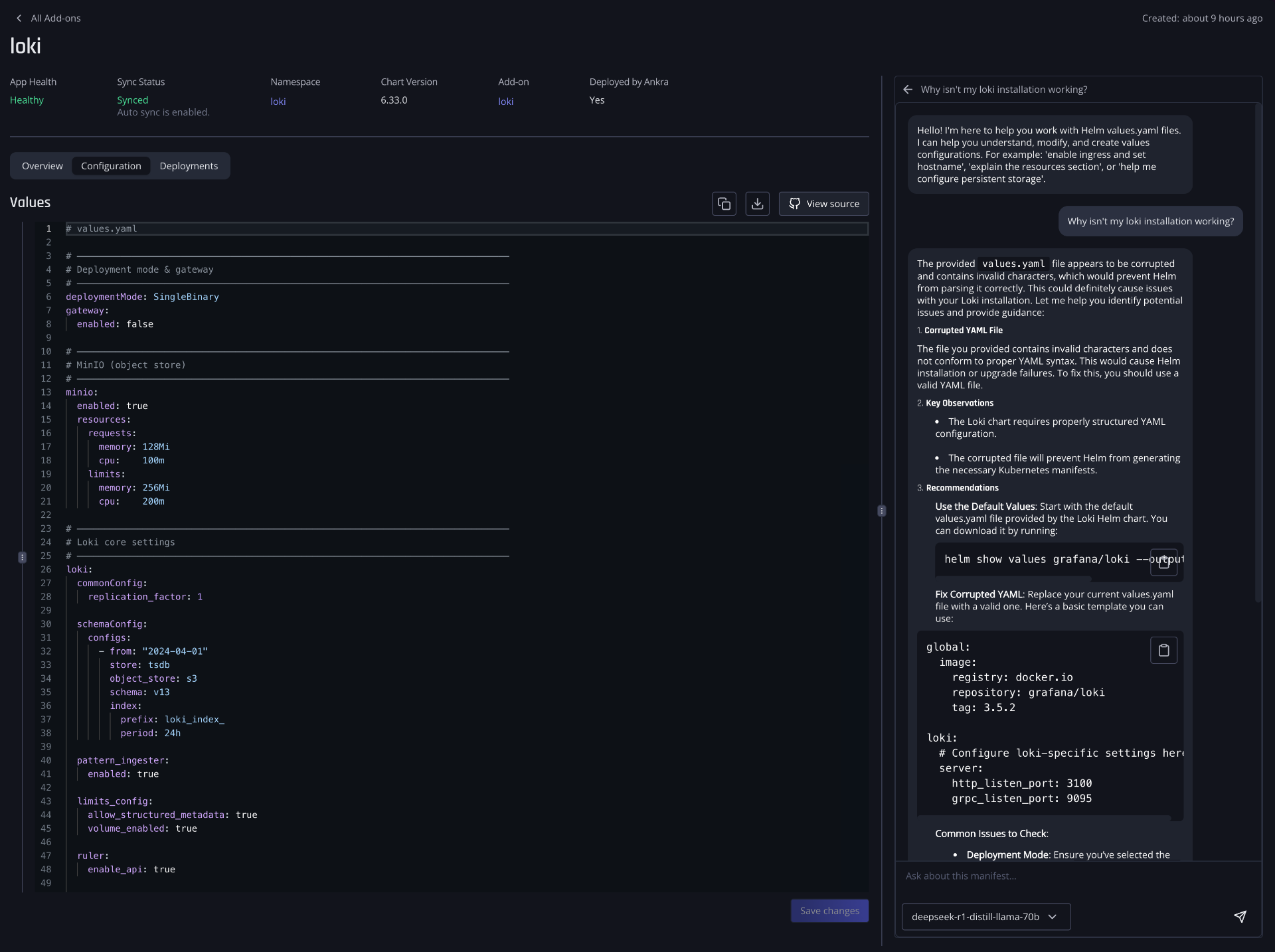 AI Assistant: page-aware, Stack-aware, tied back to the same surface humans edit