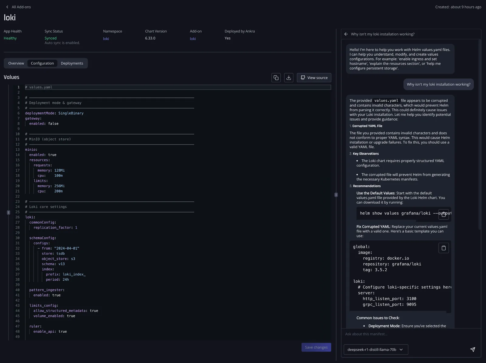 AI Assistant: page-aware, Stack-aware, tied back to the same surface humans edit