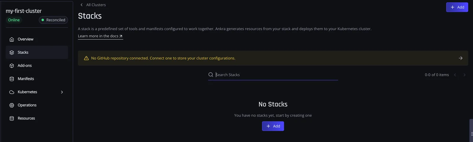 Default Stack Page