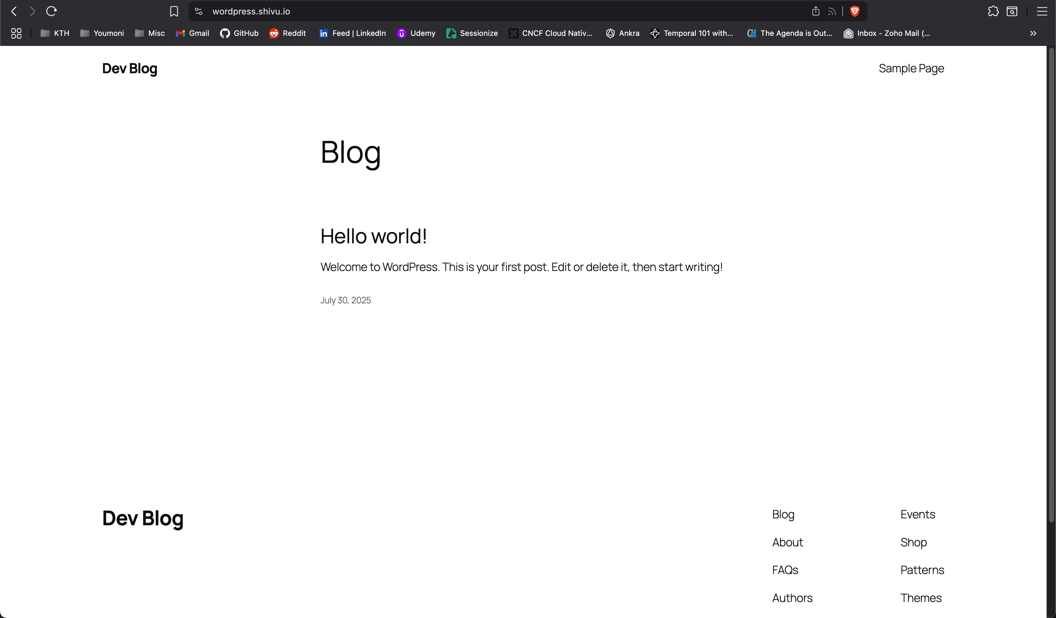 Wordpress Screenshot